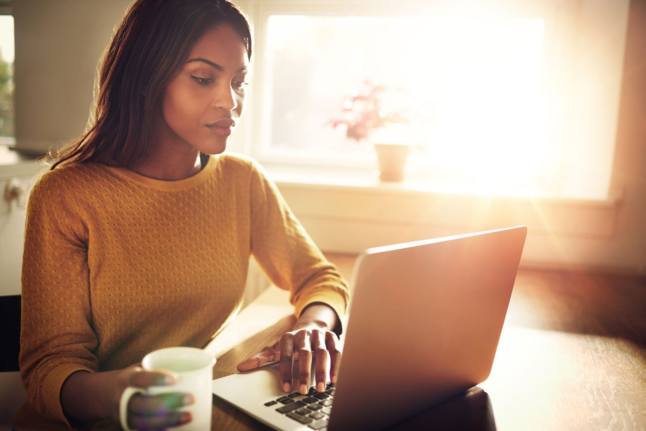 Insurance-Indiana-woman-learning